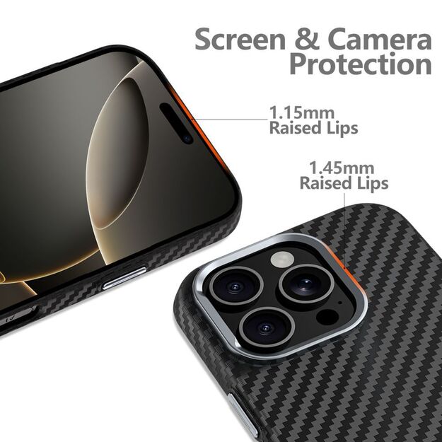 Tech-Protect Ion Carbon MagSafe Case for iPhone 15 - Black 1