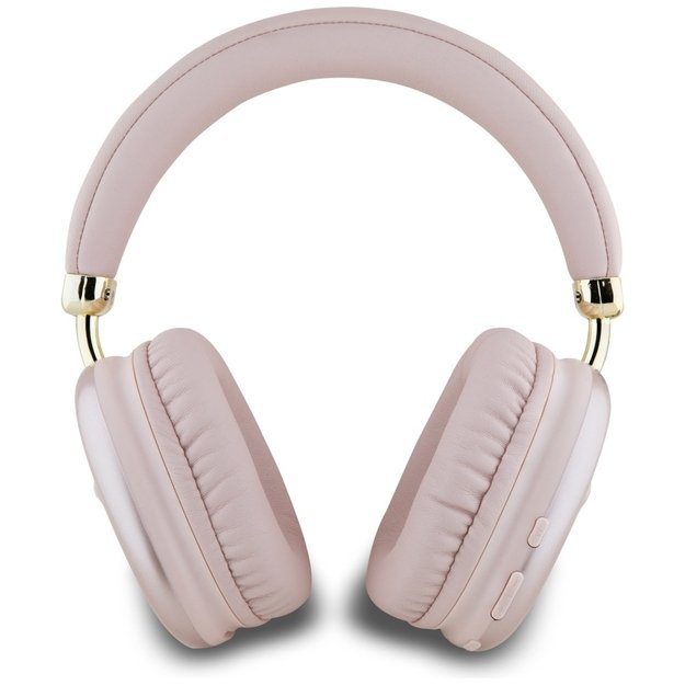 Guess Metallic Triangle Logo Over-Ear Headphones - Pink 2