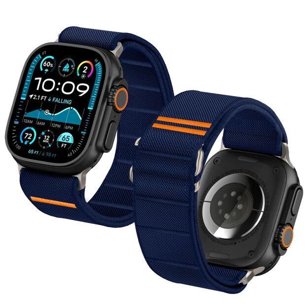 Tech-Protect Nylon Slip Strap for Apple Watch 44 / 45 / 46 / 49 mm - Navy Blue 1
