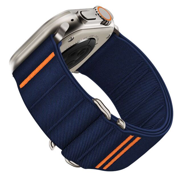 Tech-Protect Nylon Slip Strap for Apple Watch 44 / 45 / 46 / 49 mm - Navy Blue 2