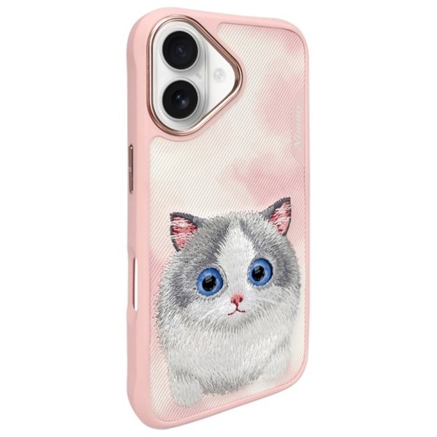Nimmy Big Eyed Pet 2.0 Cat Case for iPhone 16 - Pink 1