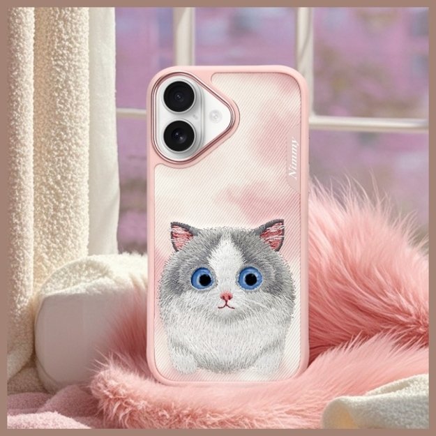 Nimmy Big Eyed Pet 2.0 Cat Case for iPhone 16 - Pink 9