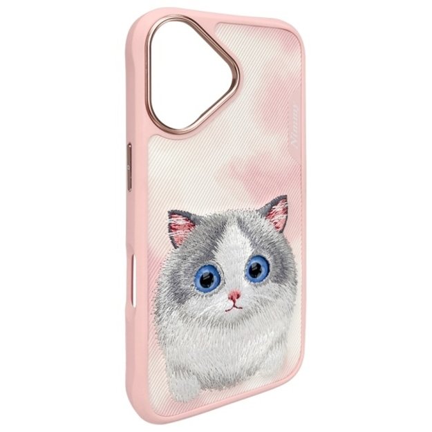 Nimmy Big Eyed Pet 2.0 Cat Case for iPhone 16 - Pink 3