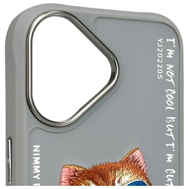 Nimmy Glasses Cool Cat iPhone 16 Case - Gray 4