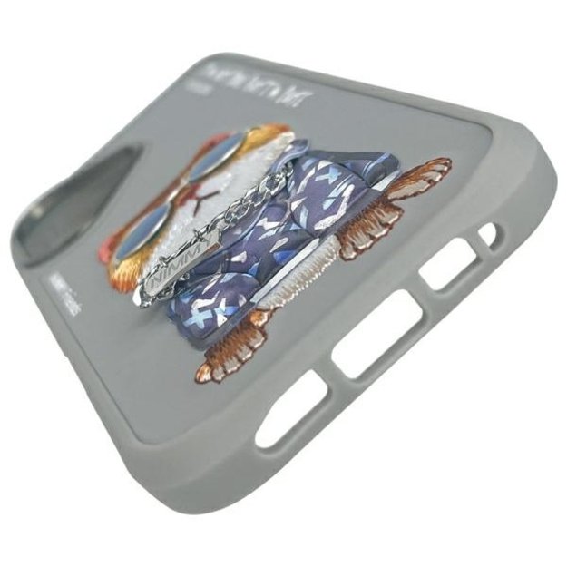 Nimmy Glasses Cool Cat iPhone 16 Case - Gray 7