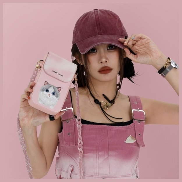 Nimmy Big Eyed Pet 2.0 Cat Phone Bag - Pink 6