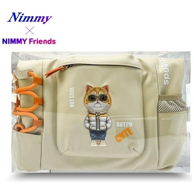 Nimmy Cool&amp Cute 2.0 Cat Laptop Backpack - Beige 11