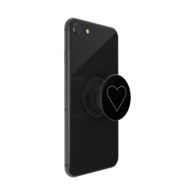 Popsockets 2 White Heart Black Holder and Phone Stand 4