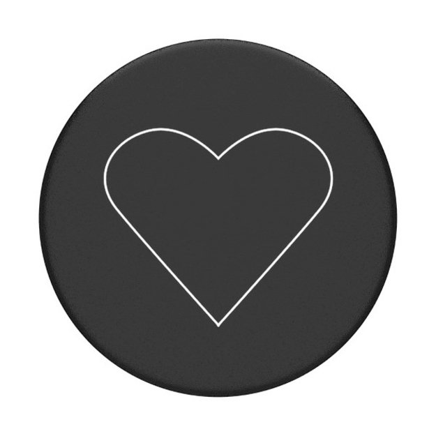 Popsockets 2 White Heart Black Holder and Phone Stand 2