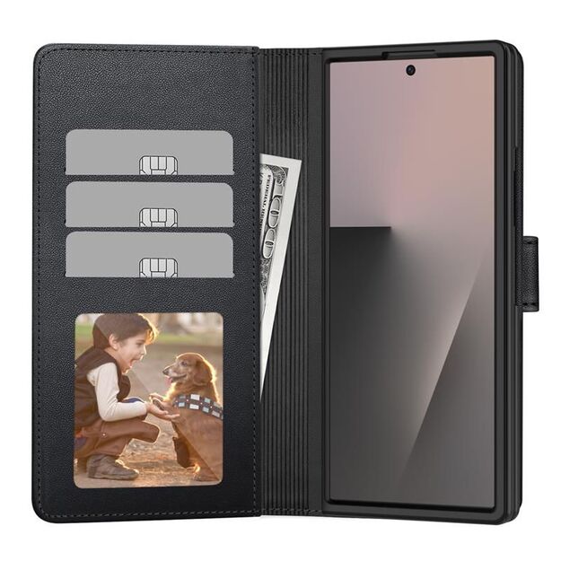 Tech-Protect Wallet Case for Samsung Galaxy Z Fold 7 - Black 1