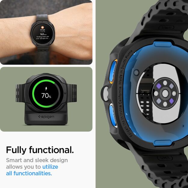 Spigen Liquid Air Case for Samsung Galaxy Watch 8 44mm - Matte Black 9