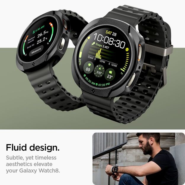 Spigen Liquid Air Case for Samsung Galaxy Watch 8 44mm - Matte Black 7