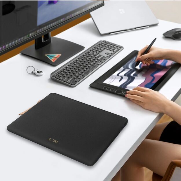 Tech-Protect Fleece Laptop Bag 15-16 - Black 8