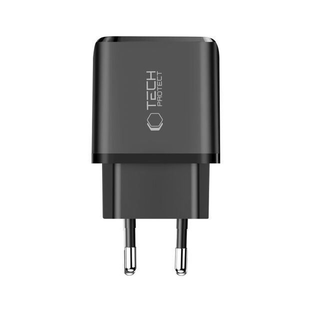 Tech-Protect NCA30 PD 30W / QC3.0 USB-A / USB-C wall charger - black 3