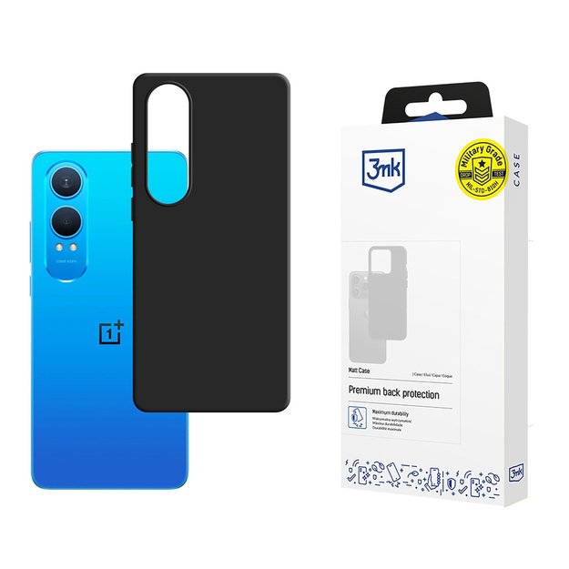 3mk Matt Case for OnePlus Nord CE 4 Lite - Matte Black