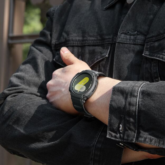 Spigen Rugged Armor Pro Strap for Samsung Galaxy Watch 8 44mm - Matte Black 15