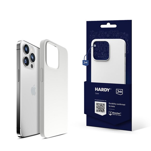 3mk Hardy Silicone MagCase for iPhone 14 Pro - White