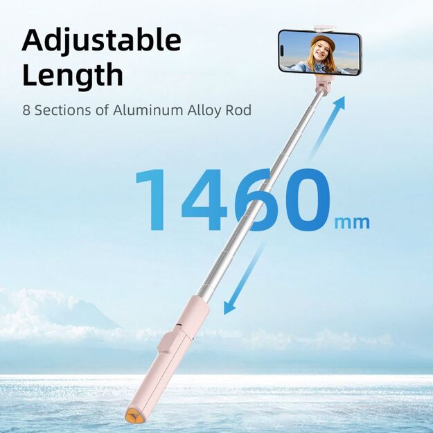 Selfie Stick Tech-Protect L09S with Tripod - Pink 6