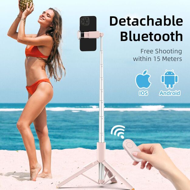 Selfie Stick Tech-Protect L09S with Tripod - Pink 9