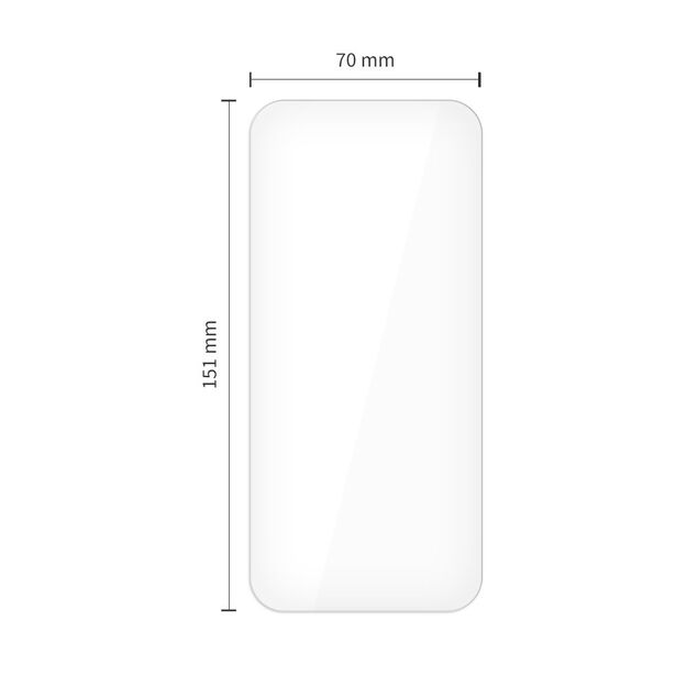 Tech-Protect Glass Fit+ 2-pack tempered glass for iPhone 17 Air - transparent 1