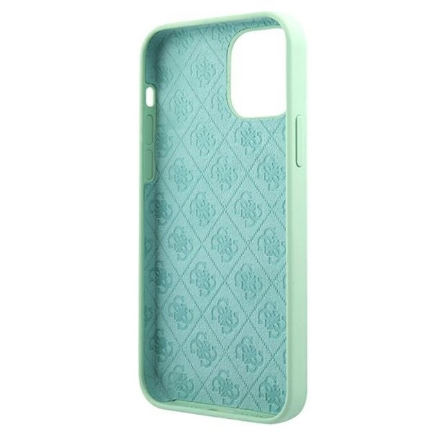 Guess GUHCP12SLSLMGGN iPhone 12 mini 5.4&quot  green/green hardcase Metal Logo Script 6