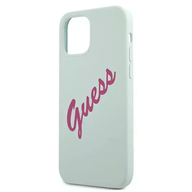 Guess GUHCP12SLSVSBF iPhone 12 mini 5.4&quot  blue fuchsia/blue fuschia hardcase Silicone Vintage 12
