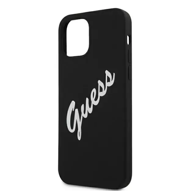 Guess GUHCP12LLSVSBW iPhone 12 Pro Max 6.7&quot  black/white hardcase Silicone Vintage 5