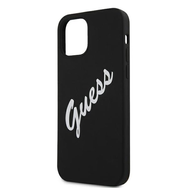 Guess GUHCP12LLSVSBW iPhone 12 Pro Max 6.7&quot  black/white hardcase Silicone Vintage 12