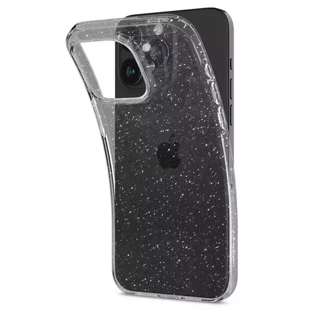 Spigen Liquid Crystal iPhone 15 Pro Max Case - Clear Glitter 9
