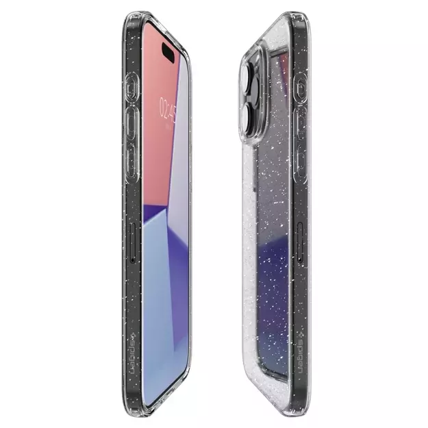 Spigen Liquid Crystal iPhone 15 Pro Max Case - Clear Glitter 15