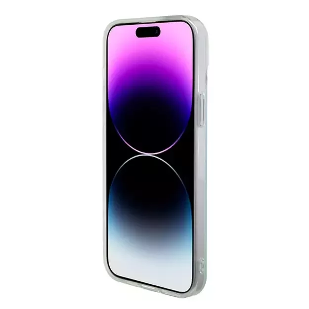 Guess GUHMP15XHITSQ iPhone 15 Pro Max turquoise/turquoise hardcase IML Iridescent MagSafe 11