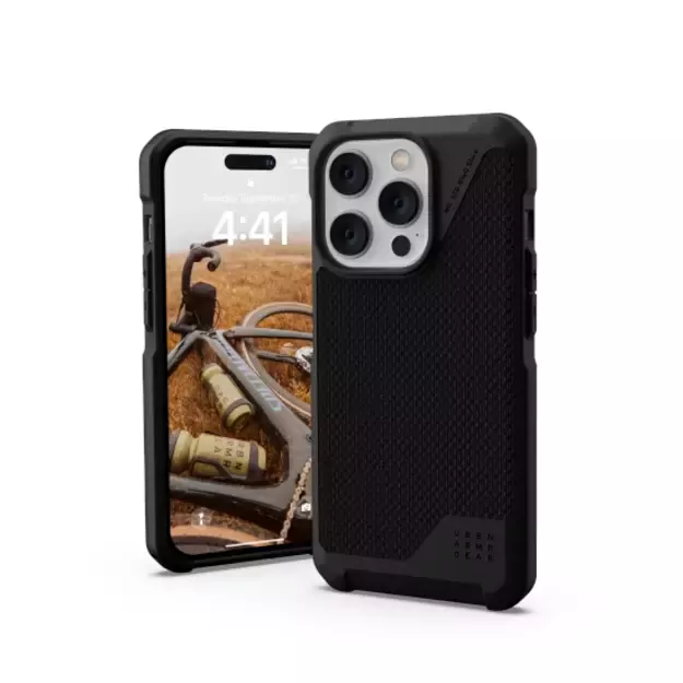 UAG Metropolis LT MagSafe case for iPhone 14 Pro - black kevlar 2