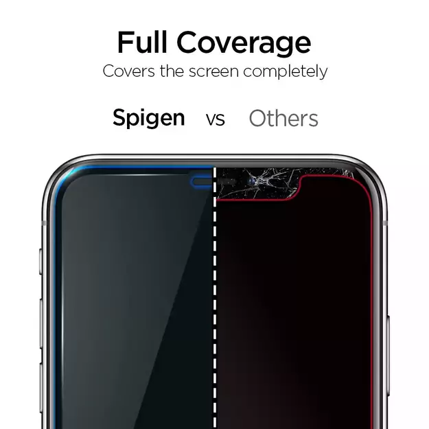 Spigen ALM Glass FC Tempered Glass for iPhone 11 / XR - Black 10