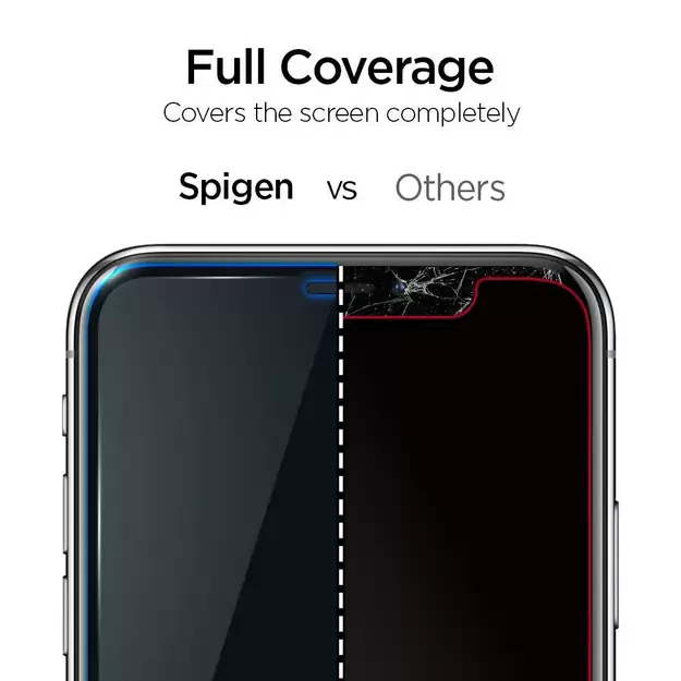Spigen ALM Glass FC Tempered Glass for iPhone 11 / XR - Black 5