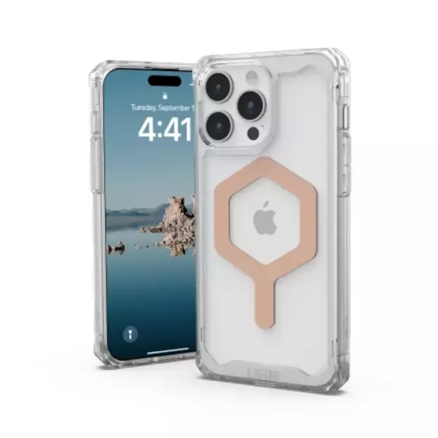 UAG Plyo MagSafe case for iPhone 15 Pro Max - transparent and pearl 3