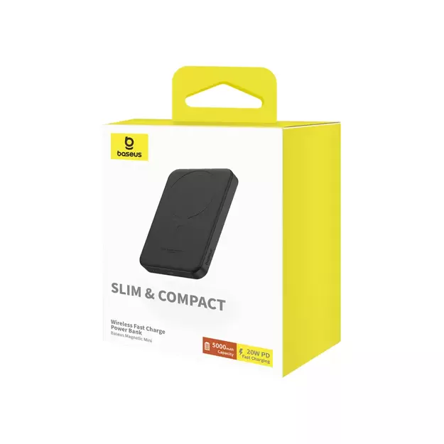 Baseus mini power bank 5000mAh 20W + USB-C cable (20V/3A) - black 3