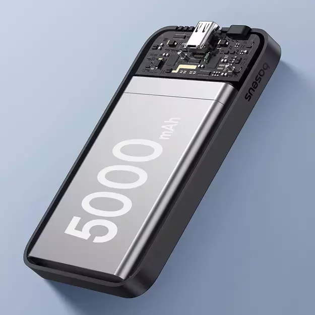 Baseus mini power bank 5000mAh 20W + USB-C cable (20V/3A) - black 11