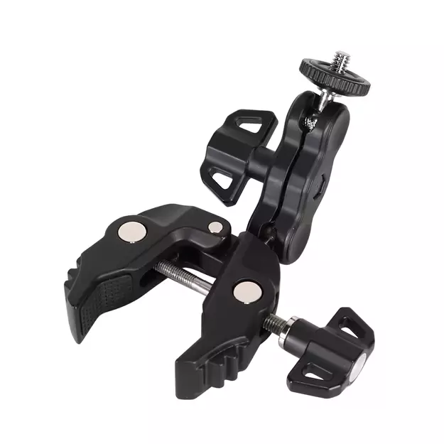 Phone and sports camera holder with clamp 4