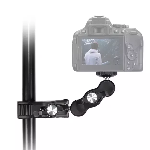 Phone and sports camera holder with clamp 5