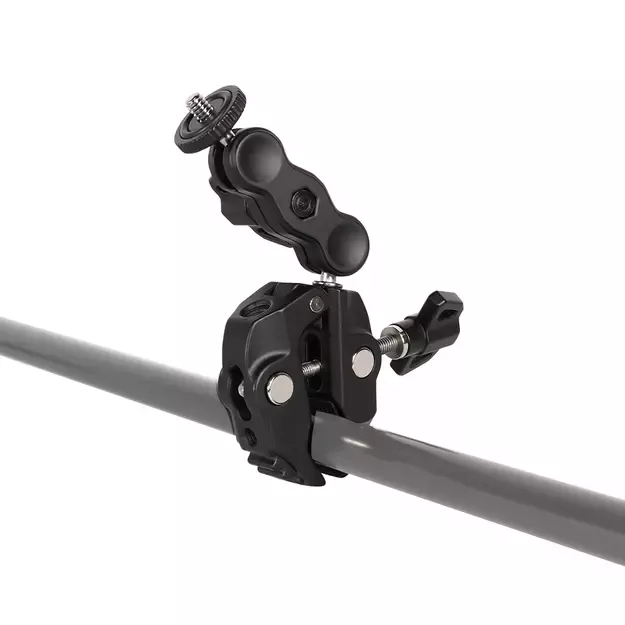 Phone and sports camera holder with clamp 1