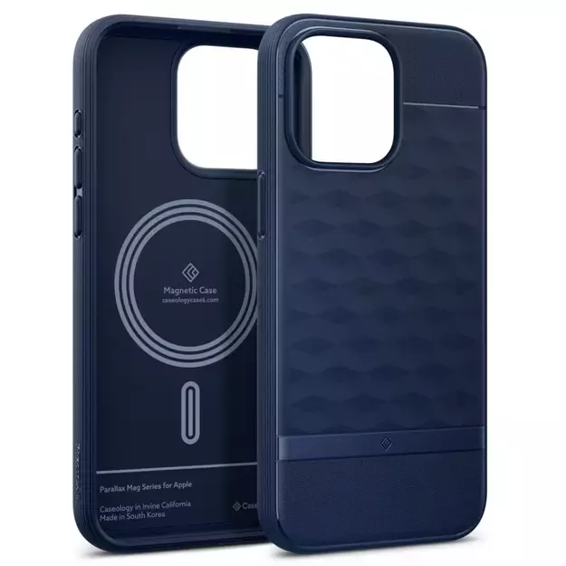 Caseology Parallax Mag Case with MagSafe for iPhone 15 Pro Max - Navy 15