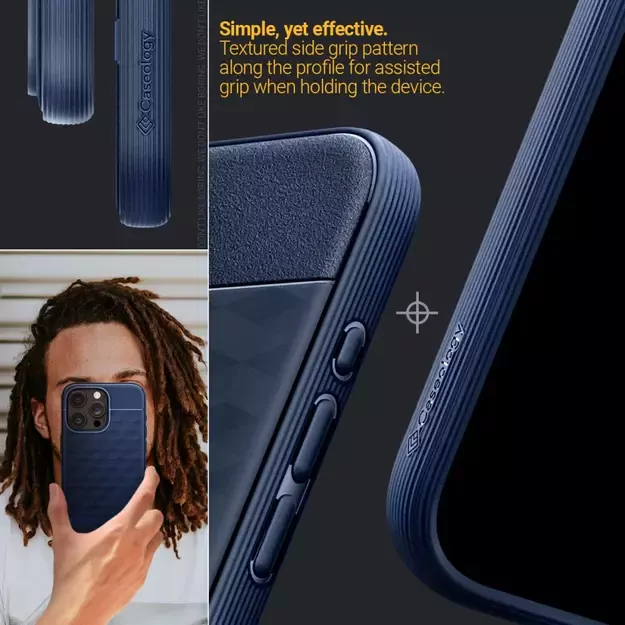 Caseology Parallax Mag Case with MagSafe for iPhone 15 Pro Max - Navy 11