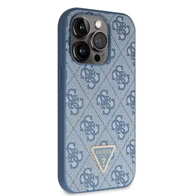 Guess GUHCP14LP4TDSCPB iPhone 14 Pro 6.1&quot  blue/blue hardcase Crossbody 4G Metal Logo 3