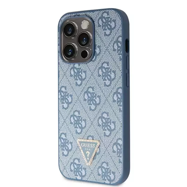 Guess GUHCP14LP4TDSCPB iPhone 14 Pro 6.1&quot  blue/blue hardcase Crossbody 4G Metal Logo 1