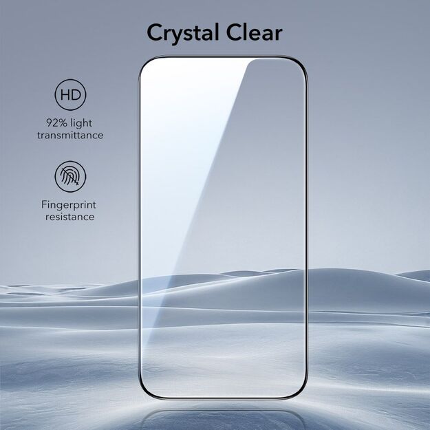 ESR UltraFit Tempered Glass 2-pack for iPhone 17 Air - transparent 5