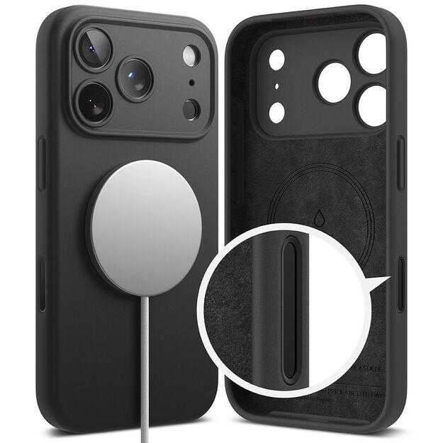 Ringke Silicone Magnetic MagSafe Case for iPhone 17 Pro Max - Black 2