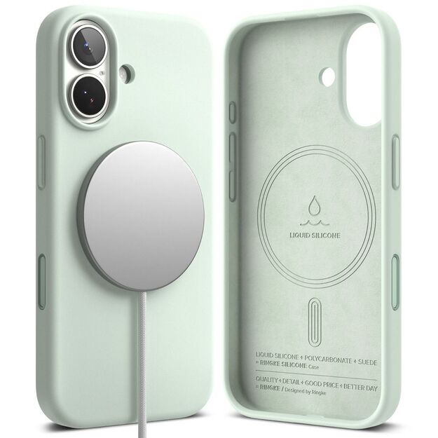 Ringke Silicone Magnetic MagSafe Case for iPhone 17 Pro - Mint 1