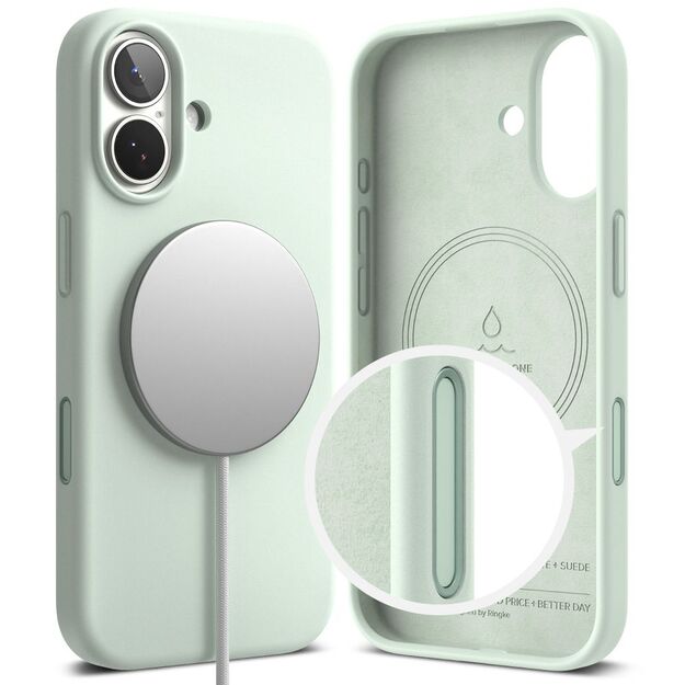 Ringke Silicone Magnetic MagSafe Case for iPhone 17 Pro - Mint 2