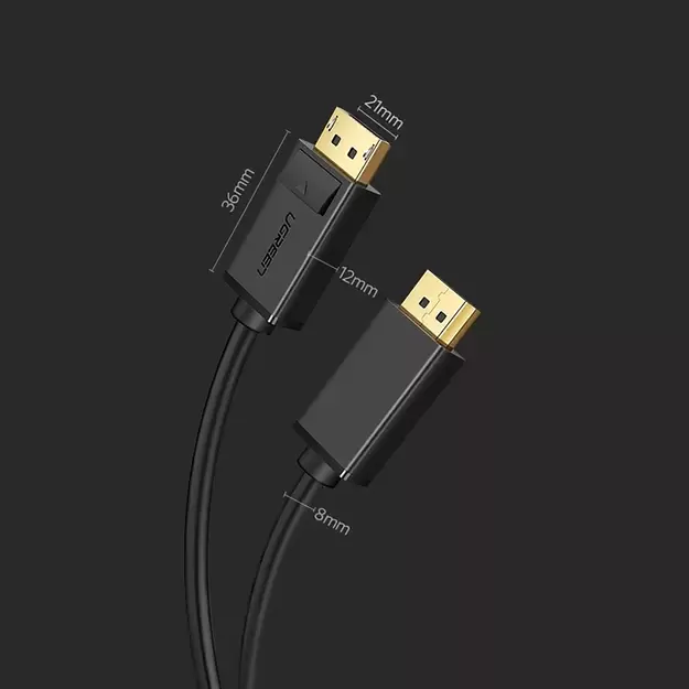 Ugreen DP102 10213 DisplayPort 1.2 4K / DisplayPort 1.2 4K Cable 5m - Black 8
