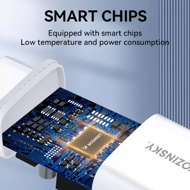 Wozinsky CWCUCW 30W USB-C / 2 x USB-A wall charger - white 28